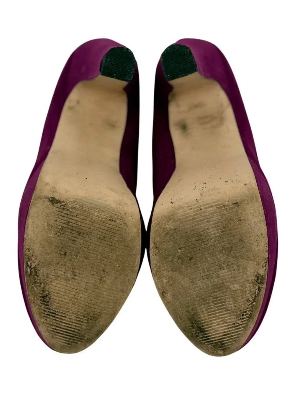 VTG JustFab Purple Platform Block Heels 9 | Vampy Baddie Indie Sleaze McBling